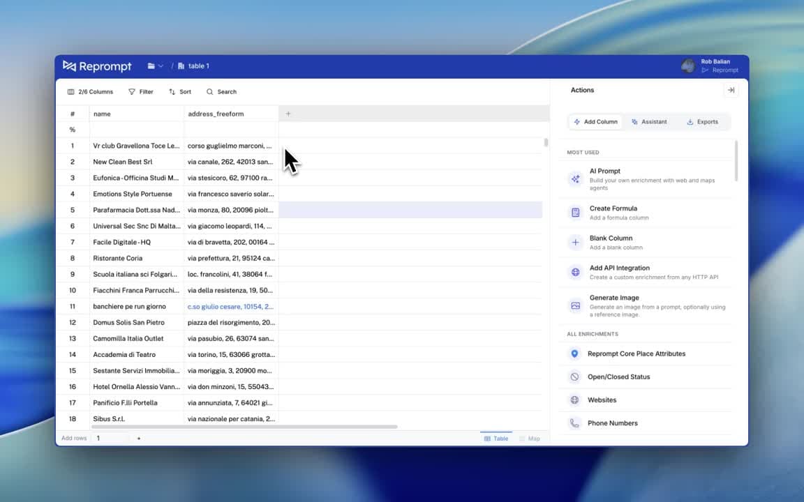 Added Deep Research to our AI Table. Now you can enrich any dataset with web research